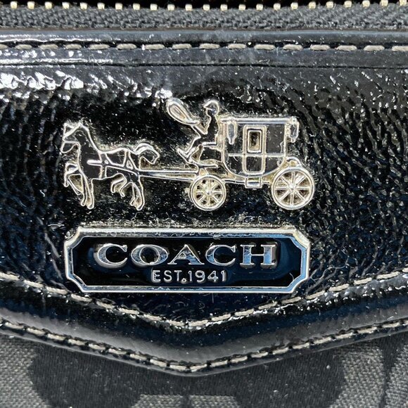 EUC Coach Madison Op Art Sateen Zip Wallet - Picture 8 of 10